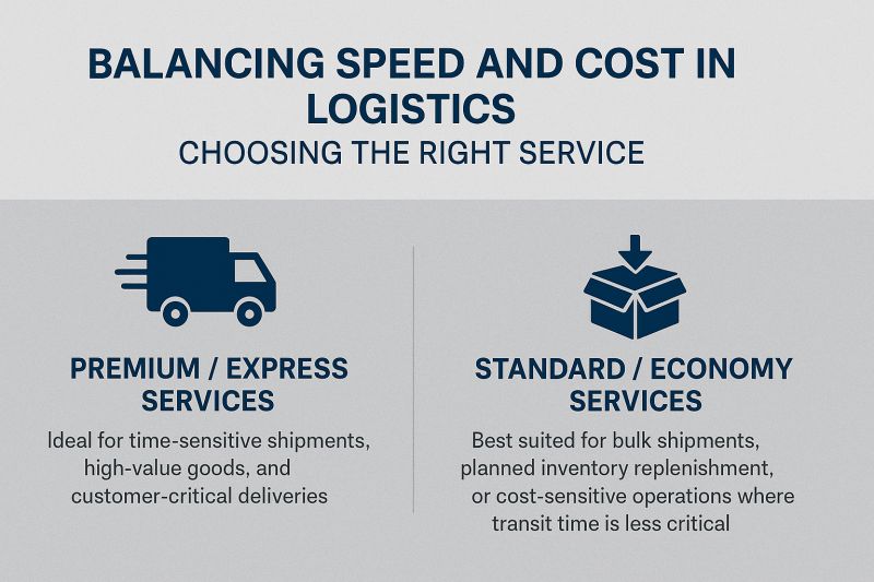 Balancing Cost, Speed, and Service in Supply Chain Management